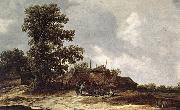 Farmyard with Haystack Jan van Goyen